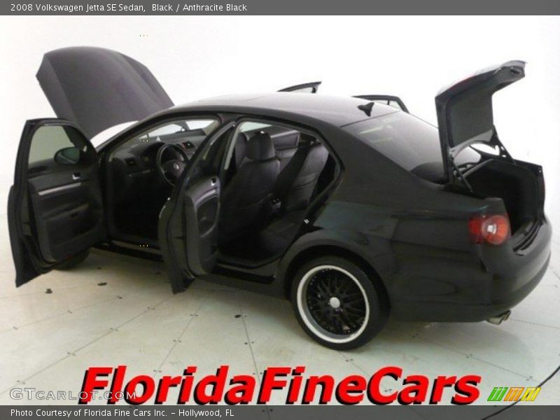 Black / Anthracite Black 2008 Volkswagen Jetta SE Sedan