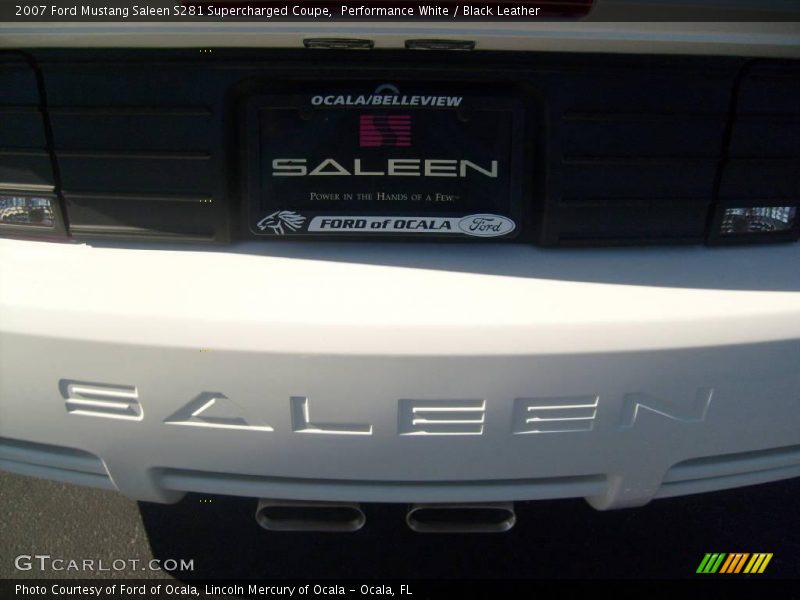 Performance White / Black Leather 2007 Ford Mustang Saleen S281 Supercharged Coupe