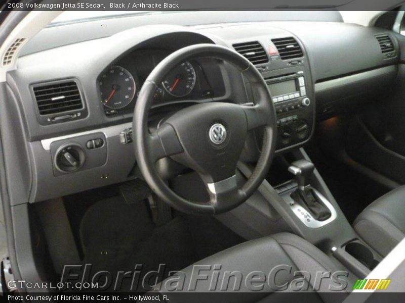 Black / Anthracite Black 2008 Volkswagen Jetta SE Sedan