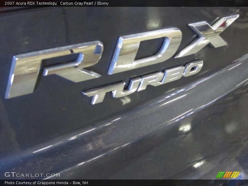 Carbon Gray Pearl / Ebony 2007 Acura RDX Technology