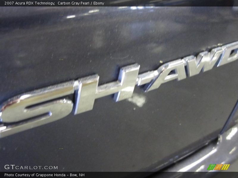 Carbon Gray Pearl / Ebony 2007 Acura RDX Technology