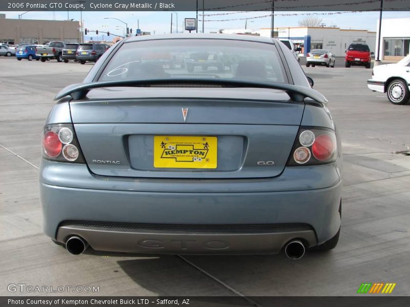 Cyclone Gray Metallic / Black 2006 Pontiac GTO Coupe