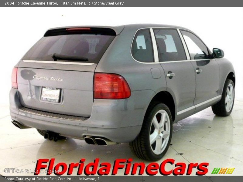 Titanium Metallic / Stone/Steel Grey 2004 Porsche Cayenne Turbo