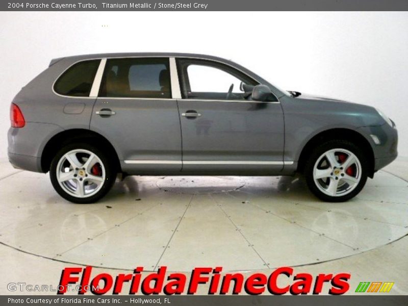 Titanium Metallic / Stone/Steel Grey 2004 Porsche Cayenne Turbo