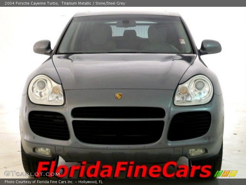 Titanium Metallic / Stone/Steel Grey 2004 Porsche Cayenne Turbo