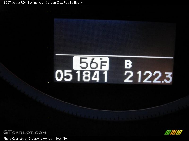 Carbon Gray Pearl / Ebony 2007 Acura RDX Technology