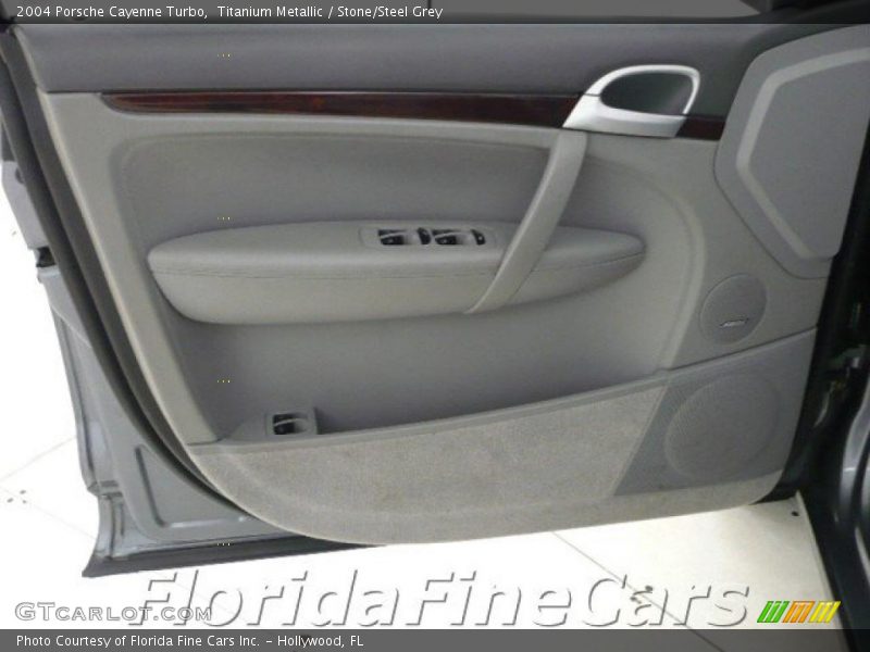 Titanium Metallic / Stone/Steel Grey 2004 Porsche Cayenne Turbo