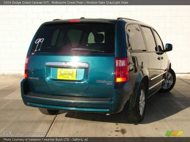Melbourne Green Pearl / Medium Slate Gray/Light Shale 2009 Dodge Grand Caravan SXT