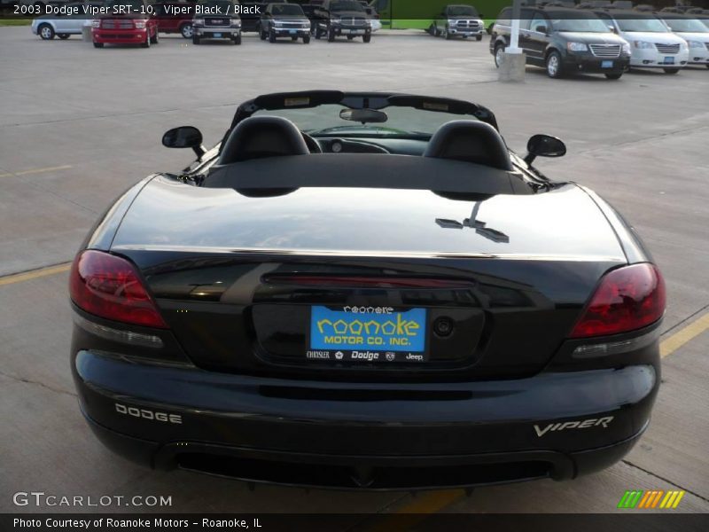 Viper Black / Black 2003 Dodge Viper SRT-10