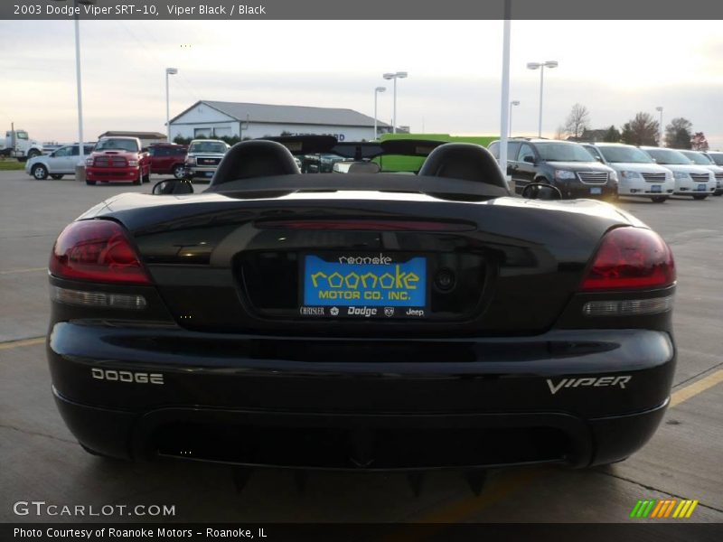 Viper Black / Black 2003 Dodge Viper SRT-10