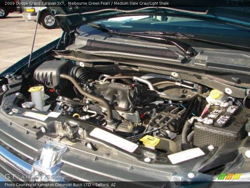Melbourne Green Pearl / Medium Slate Gray/Light Shale 2009 Dodge Grand Caravan SXT