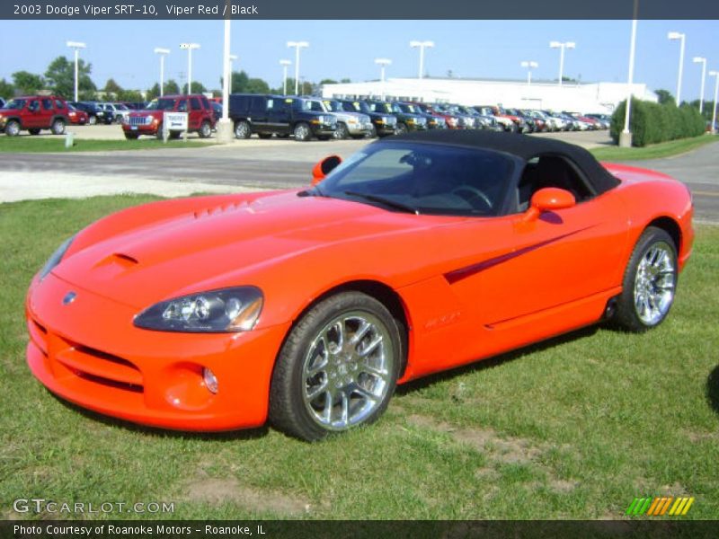 Viper Red / Black 2003 Dodge Viper SRT-10