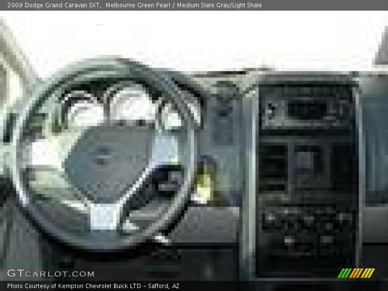 Melbourne Green Pearl / Medium Slate Gray/Light Shale 2009 Dodge Grand Caravan SXT