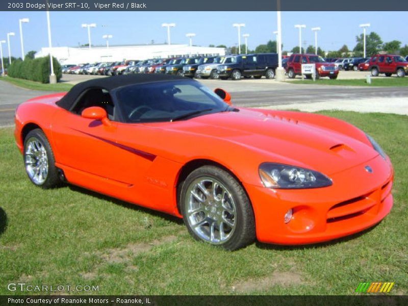 Viper Red / Black 2003 Dodge Viper SRT-10
