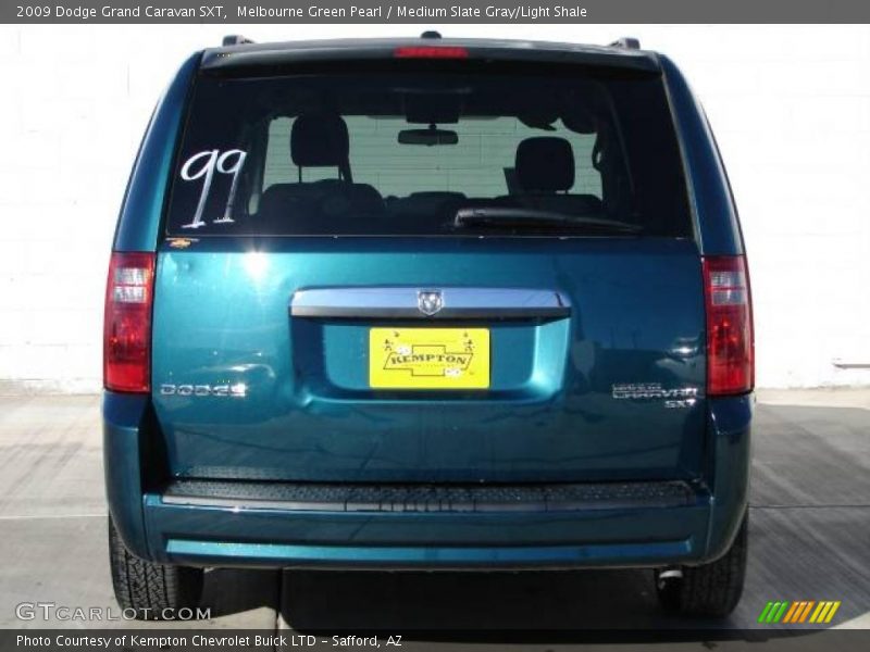 Melbourne Green Pearl / Medium Slate Gray/Light Shale 2009 Dodge Grand Caravan SXT