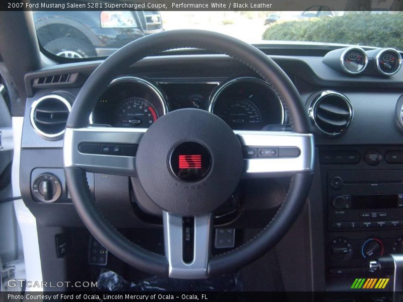 Performance White / Black Leather 2007 Ford Mustang Saleen S281 Supercharged Coupe