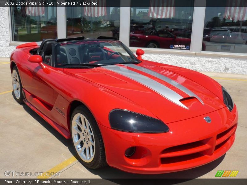Viper Red / Black/Red 2003 Dodge Viper SRT-10