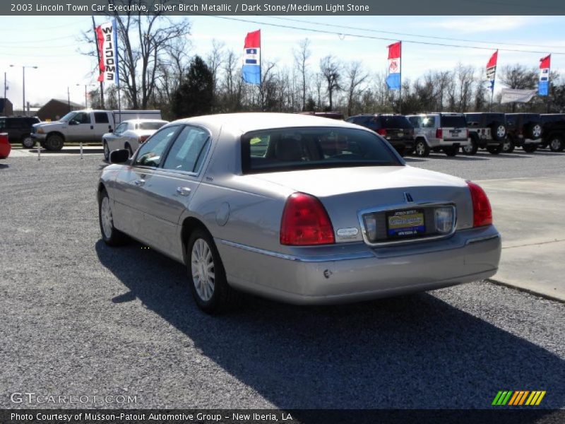 Silver Birch Metallic / Dark Stone/Medium Light Stone 2003 Lincoln Town Car Executive
