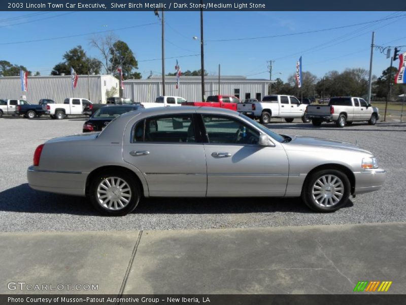 Silver Birch Metallic / Dark Stone/Medium Light Stone 2003 Lincoln Town Car Executive