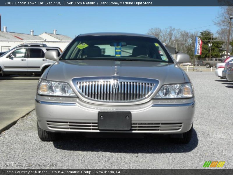 Silver Birch Metallic / Dark Stone/Medium Light Stone 2003 Lincoln Town Car Executive