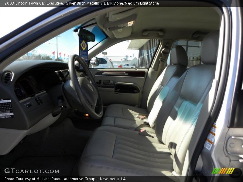Silver Birch Metallic / Dark Stone/Medium Light Stone 2003 Lincoln Town Car Executive