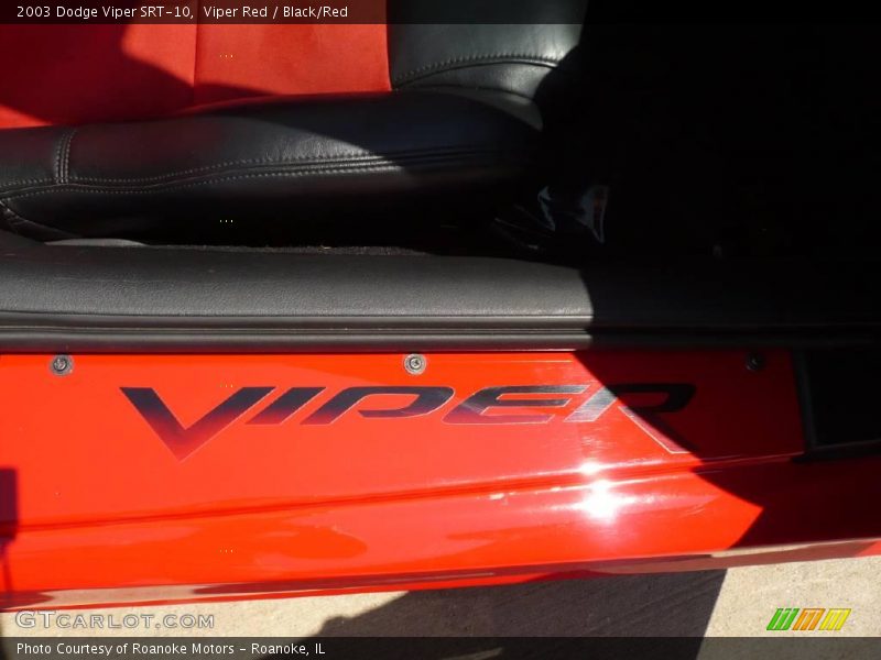 Viper Red / Black/Red 2003 Dodge Viper SRT-10