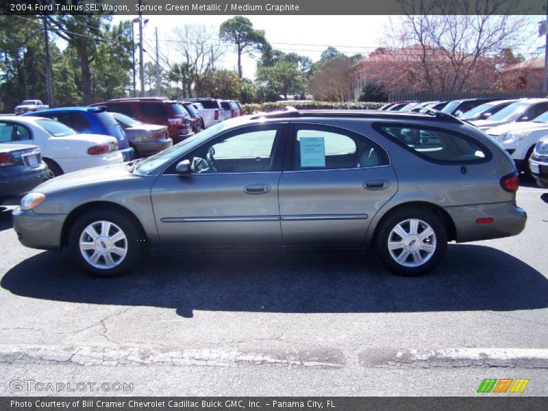 Spruce Green Metallic / Medium Graphite 2004 Ford Taurus SEL Wagon