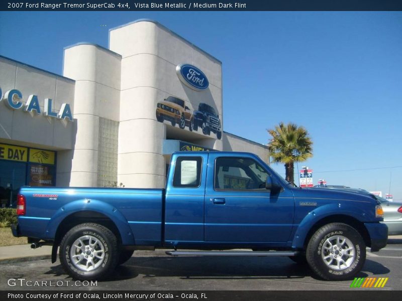 Vista Blue Metallic / Medium Dark Flint 2007 Ford Ranger Tremor SuperCab 4x4