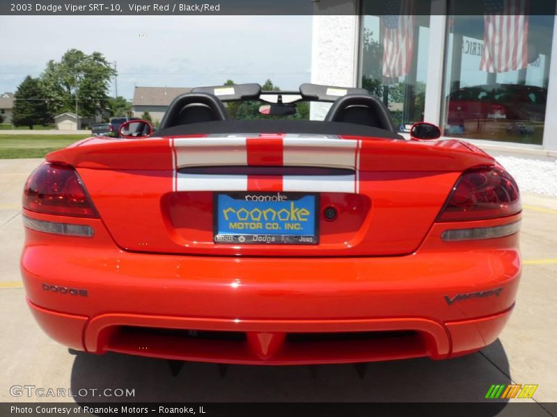 Viper Red / Black/Red 2003 Dodge Viper SRT-10
