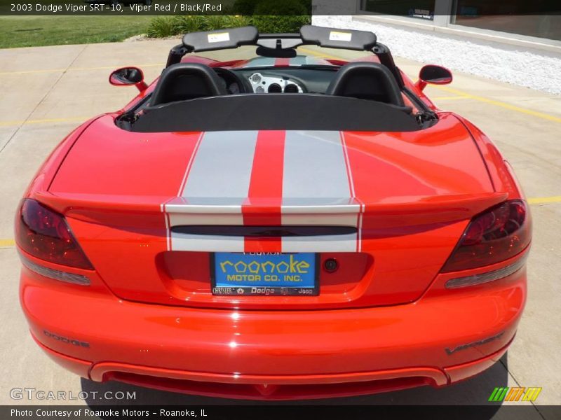 Viper Red / Black/Red 2003 Dodge Viper SRT-10
