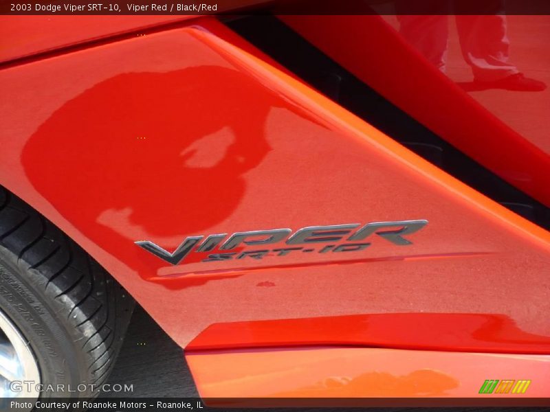 Viper Red / Black/Red 2003 Dodge Viper SRT-10