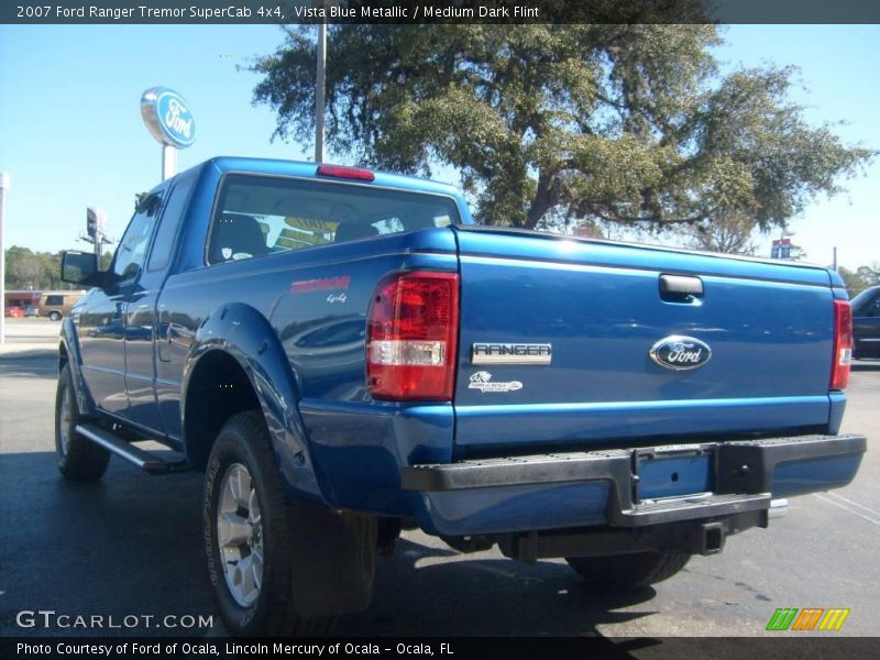 Vista Blue Metallic / Medium Dark Flint 2007 Ford Ranger Tremor SuperCab 4x4