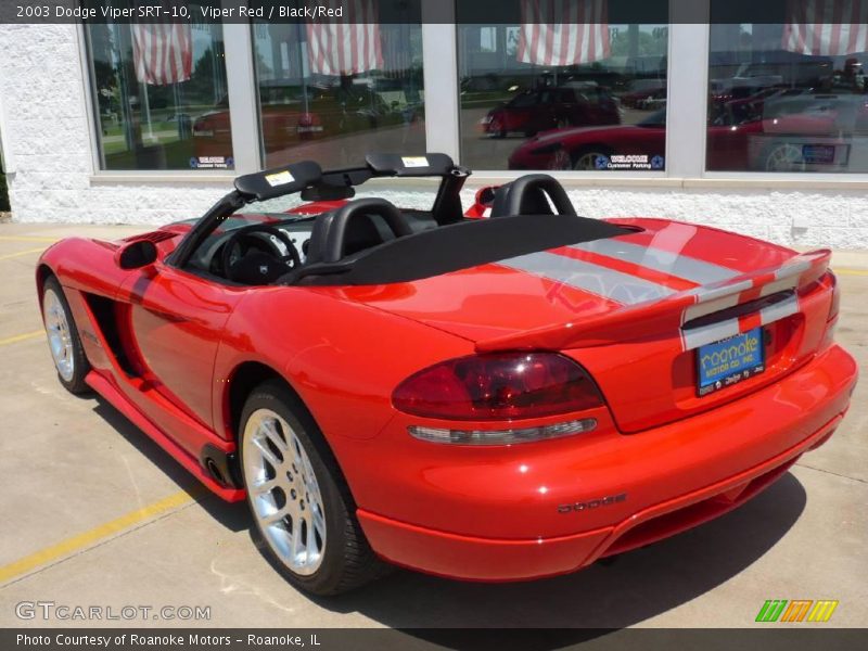 Viper Red / Black/Red 2003 Dodge Viper SRT-10