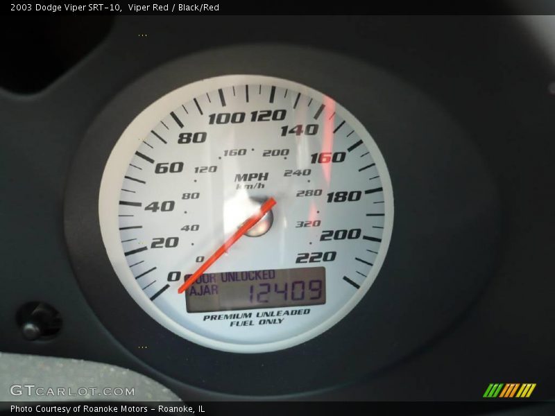 Viper Red / Black/Red 2003 Dodge Viper SRT-10