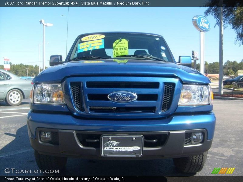 Vista Blue Metallic / Medium Dark Flint 2007 Ford Ranger Tremor SuperCab 4x4