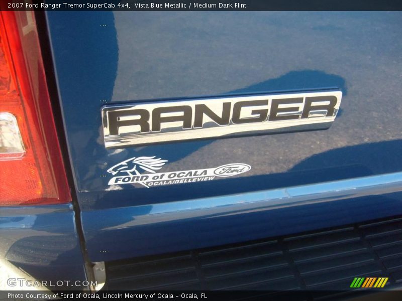 Vista Blue Metallic / Medium Dark Flint 2007 Ford Ranger Tremor SuperCab 4x4