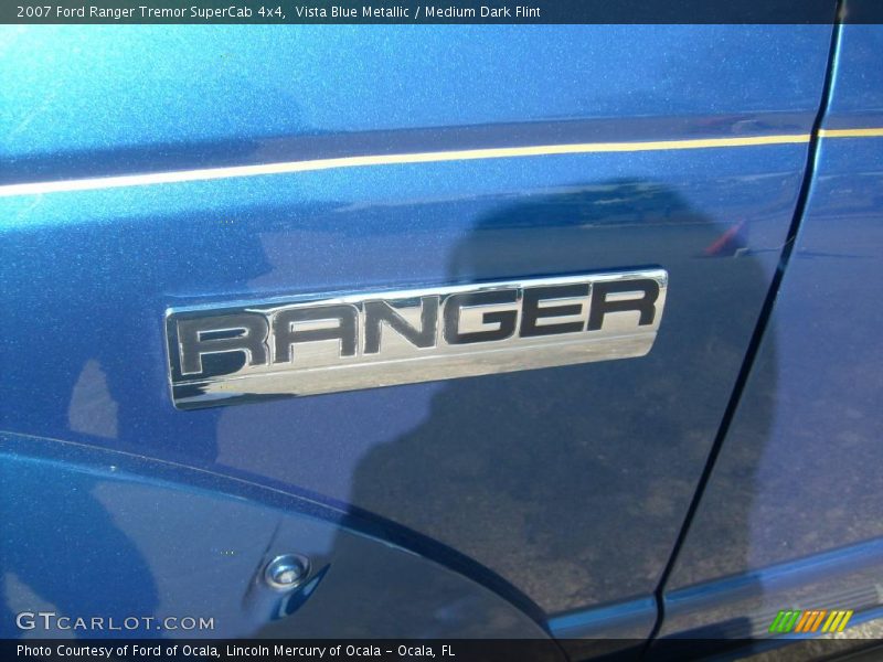 Vista Blue Metallic / Medium Dark Flint 2007 Ford Ranger Tremor SuperCab 4x4