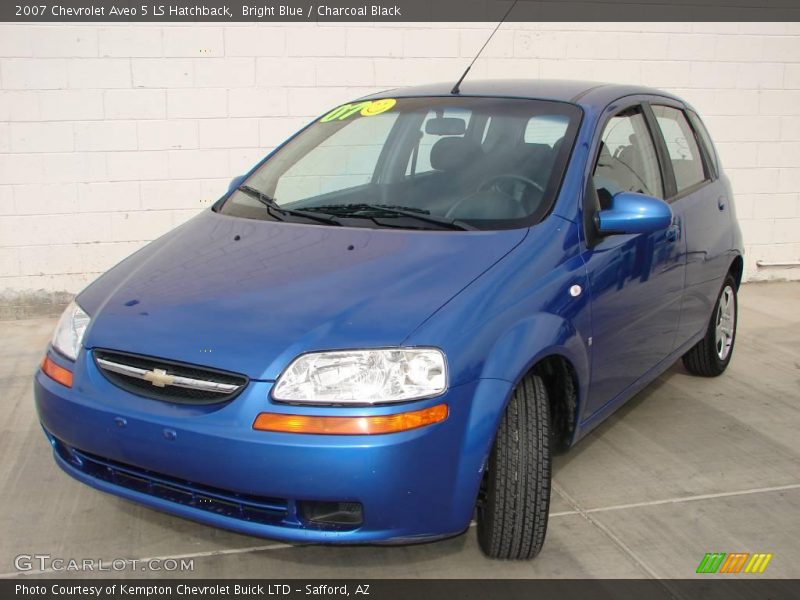 Bright Blue / Charcoal Black 2007 Chevrolet Aveo 5 LS Hatchback