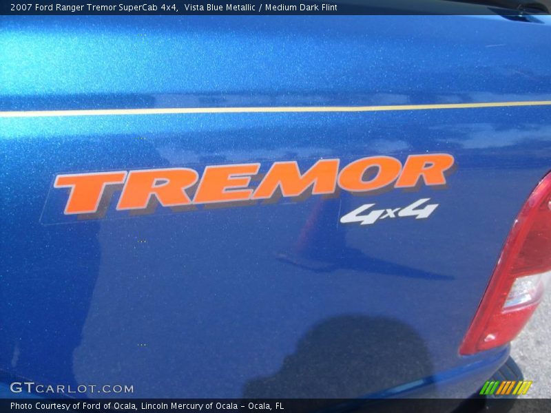 Vista Blue Metallic / Medium Dark Flint 2007 Ford Ranger Tremor SuperCab 4x4