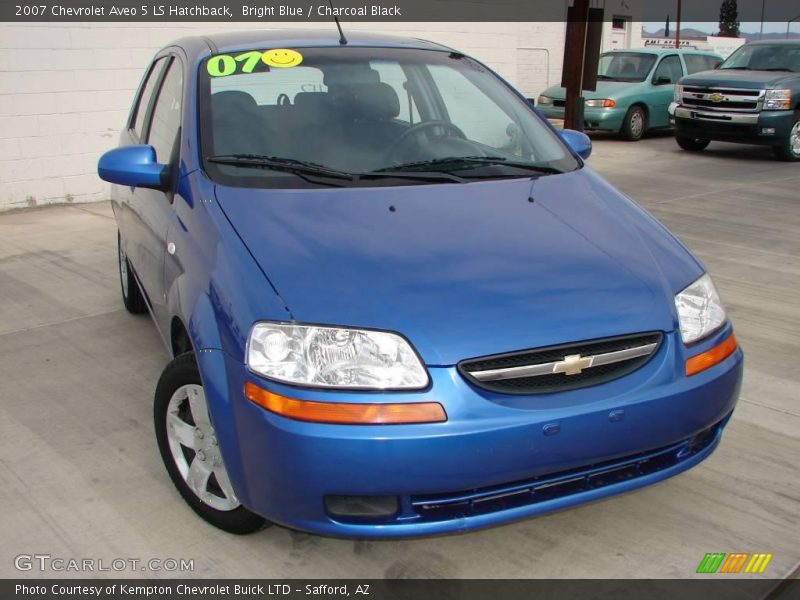 Bright Blue / Charcoal Black 2007 Chevrolet Aveo 5 LS Hatchback