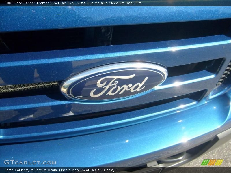 Vista Blue Metallic / Medium Dark Flint 2007 Ford Ranger Tremor SuperCab 4x4