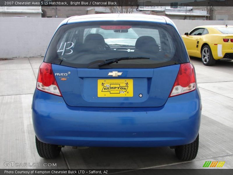 Bright Blue / Charcoal Black 2007 Chevrolet Aveo 5 LS Hatchback
