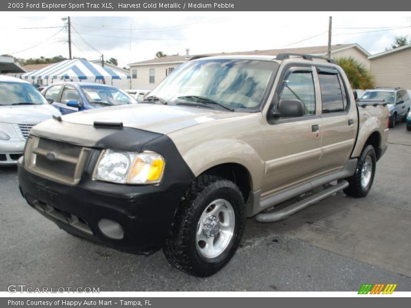 Harvest Gold Metallic / Medium Pebble 2003 Ford Explorer Sport Trac XLS