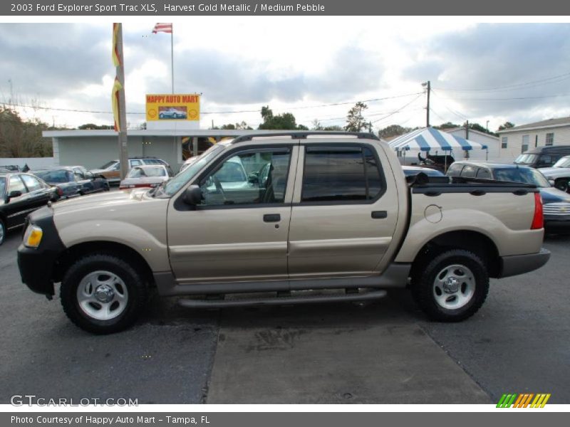 Harvest Gold Metallic / Medium Pebble 2003 Ford Explorer Sport Trac XLS