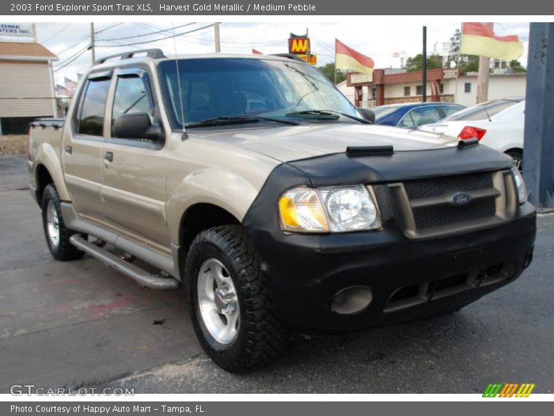 Harvest Gold Metallic / Medium Pebble 2003 Ford Explorer Sport Trac XLS