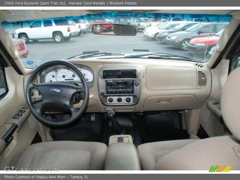Harvest Gold Metallic / Medium Pebble 2003 Ford Explorer Sport Trac XLS