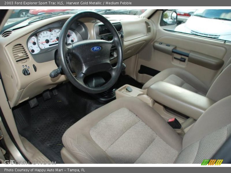 Harvest Gold Metallic / Medium Pebble 2003 Ford Explorer Sport Trac XLS