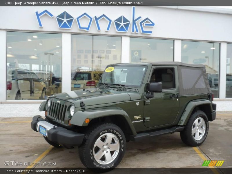 Jeep Green Metallic / Dark Khaki/Medium Khaki 2008 Jeep Wrangler Sahara 4x4