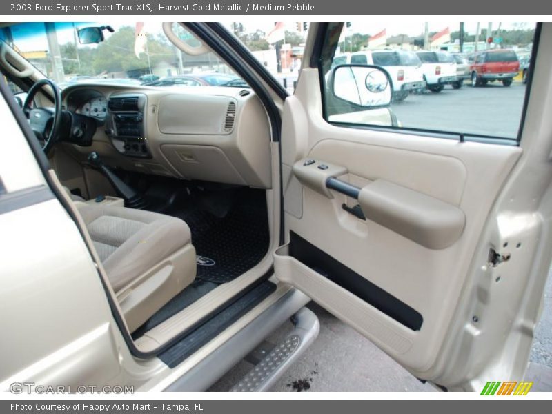 Harvest Gold Metallic / Medium Pebble 2003 Ford Explorer Sport Trac XLS
