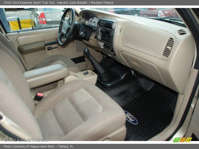 Harvest Gold Metallic / Medium Pebble 2003 Ford Explorer Sport Trac XLS